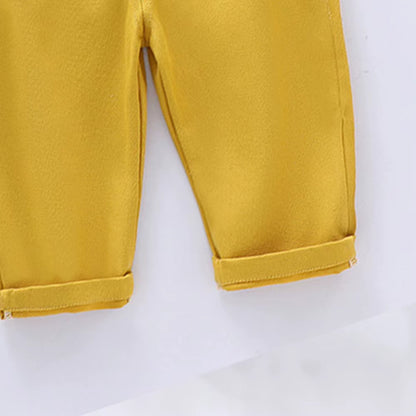 Baby Girls Solid Cotton Overalls 2024 New Kids Overalls Bib Pants Infant Jumpsuit Autumn Children'S Clothing Boys Outfits 1-5Yrs